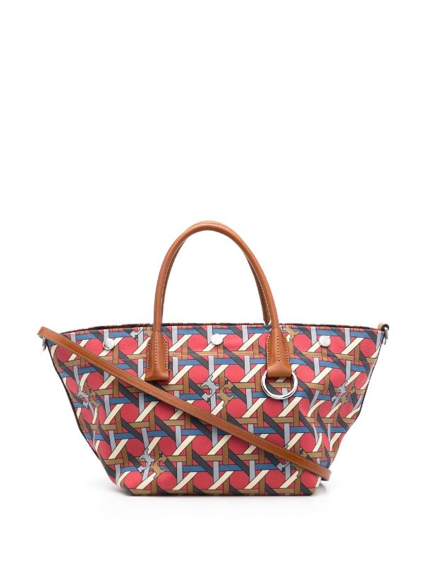 Goyard - Blue Leather Geometric Totebag on Designer Wardrobe