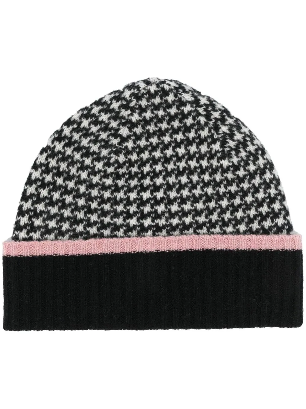 

Paul Smith gorro tejido con motivo pied de poule - Negro