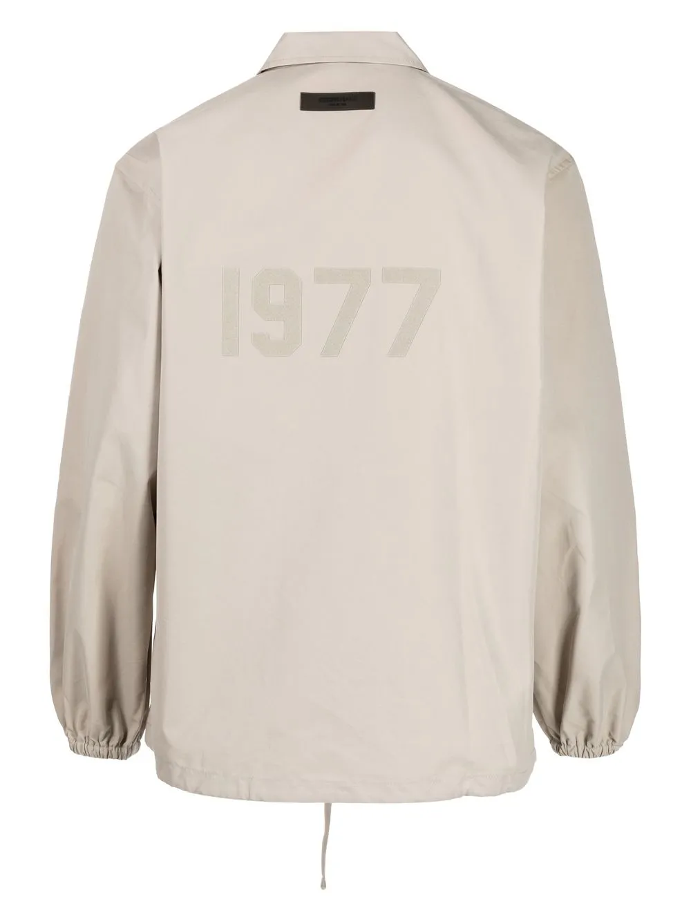  Fear Of God Essentials Graphic-print Drawstring Shirt Jacket - Neutrals 