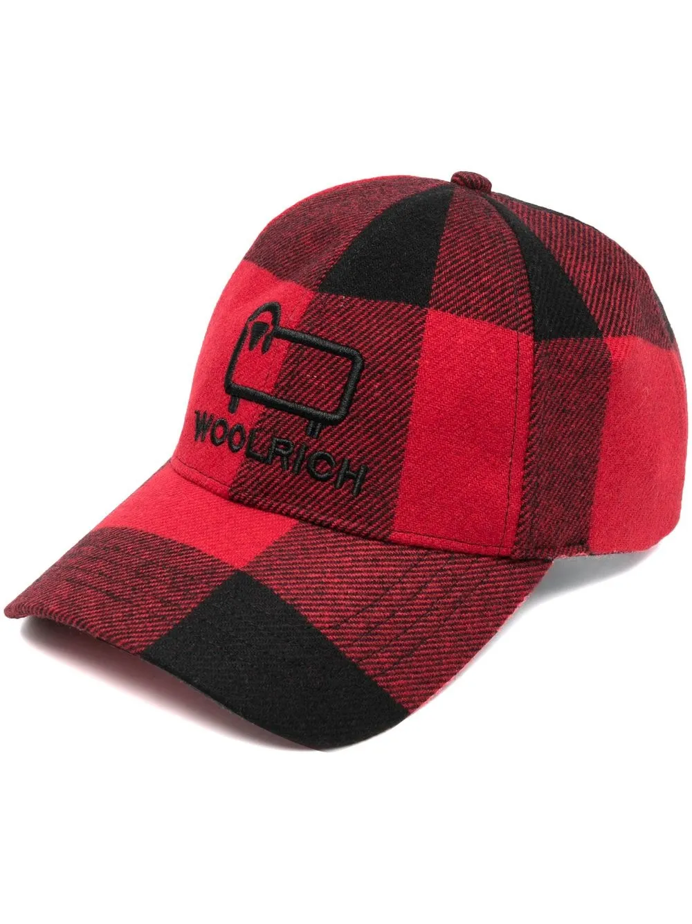

Woolrich check-print cotton cap - Black