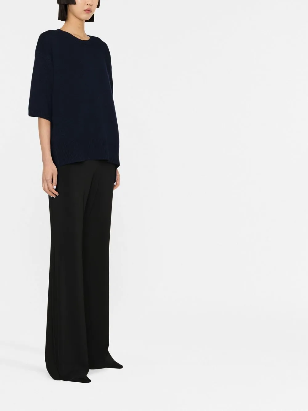 Lisa Yang Kasjmier T-shirt Blauw