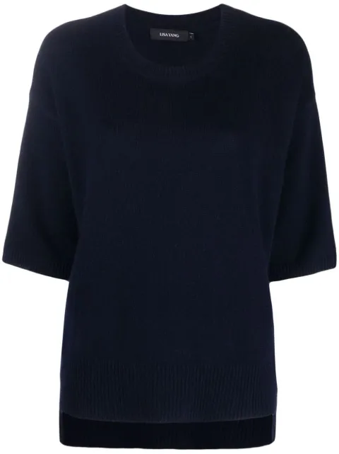 Lisa Yang short sleeve cashmere jumper