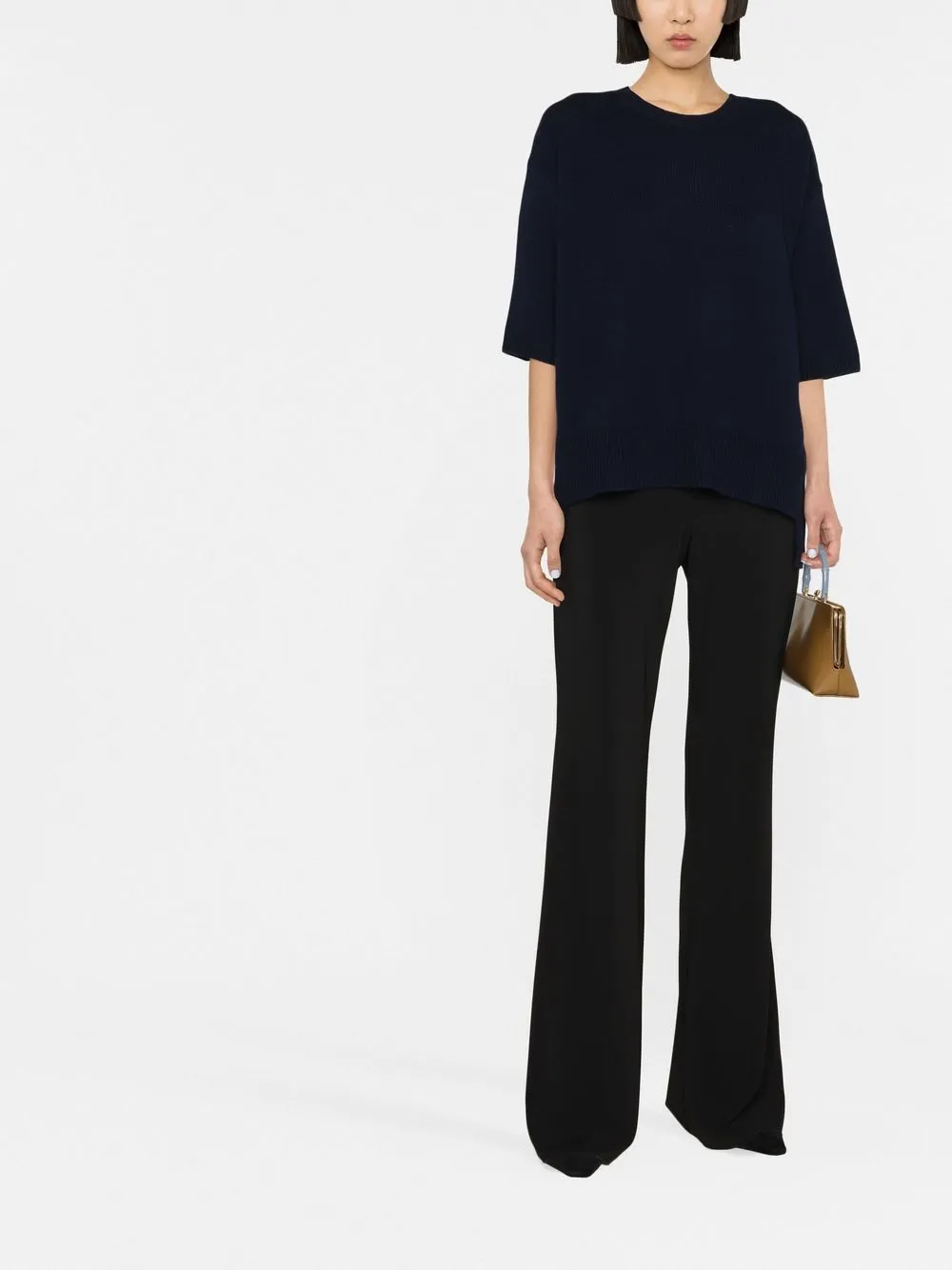 Lisa Yang short sleeve cashmere jumper | Knitted Sweaters | Image 2