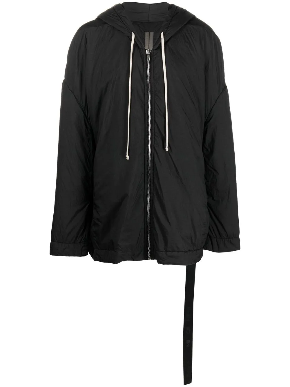 

Rick Owens DRKSHDW impermeable oversize con cordone - Negro