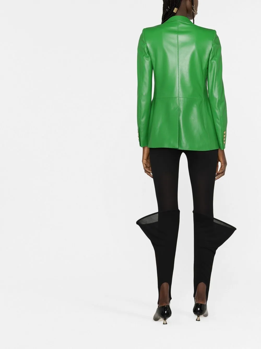 Loewe 3d-detail Stirrup Leggings In Black