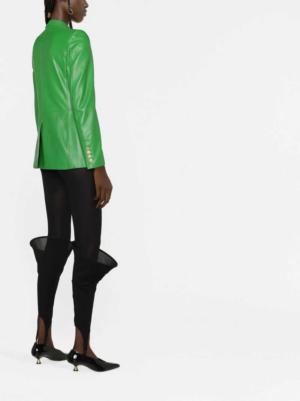 Loewe 3d-detail Stirrup Leggings In Black