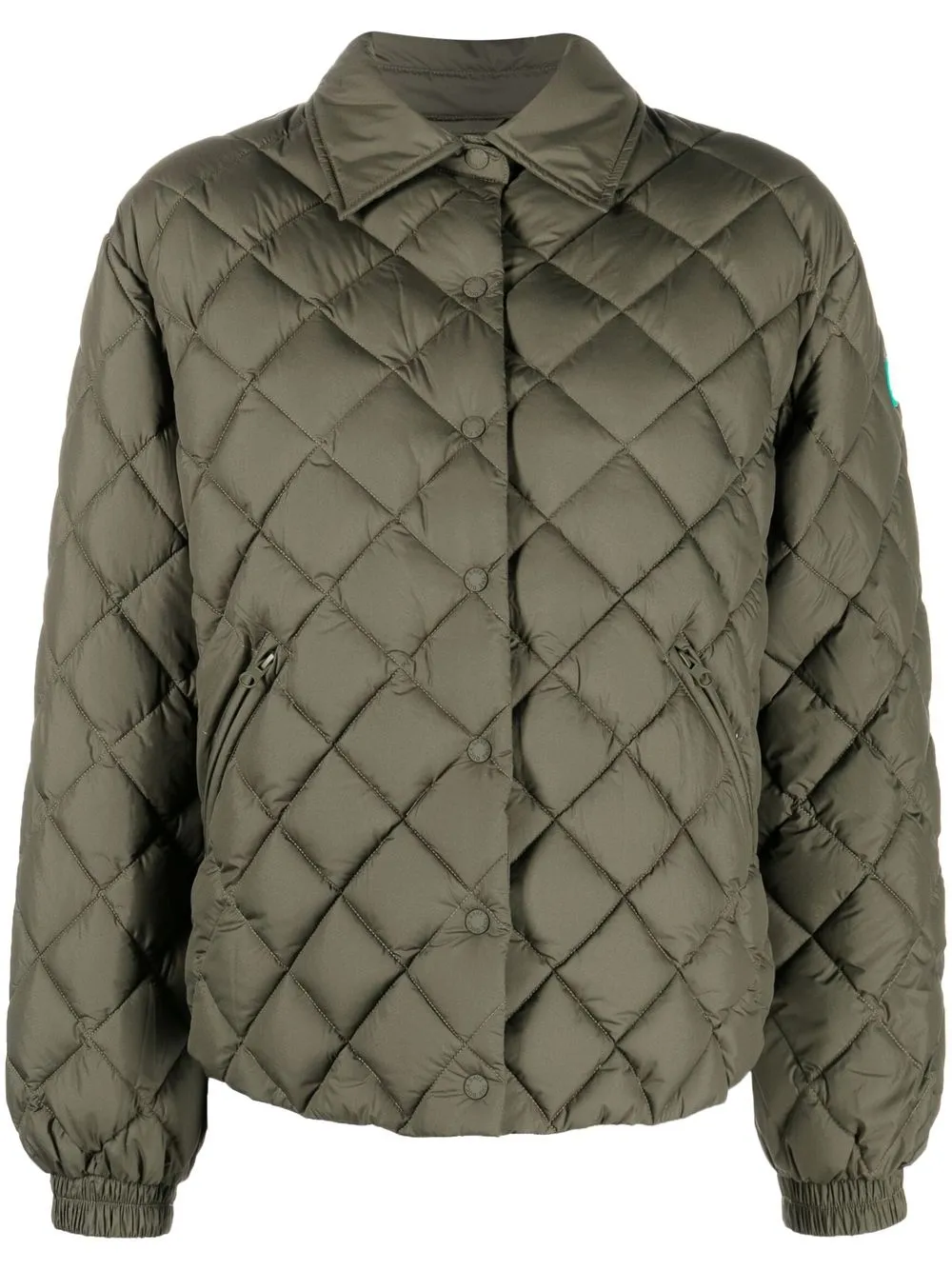 

Save The Duck diamond-quilted padded jacket - Green