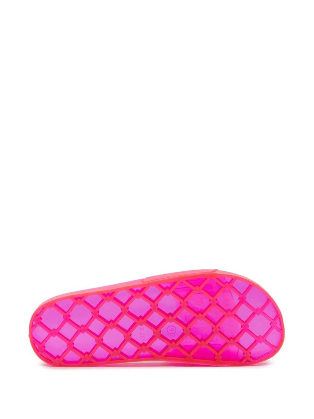 Shop Diesel Sa-karaibi Gl X Logo-embossed Slides In Pink