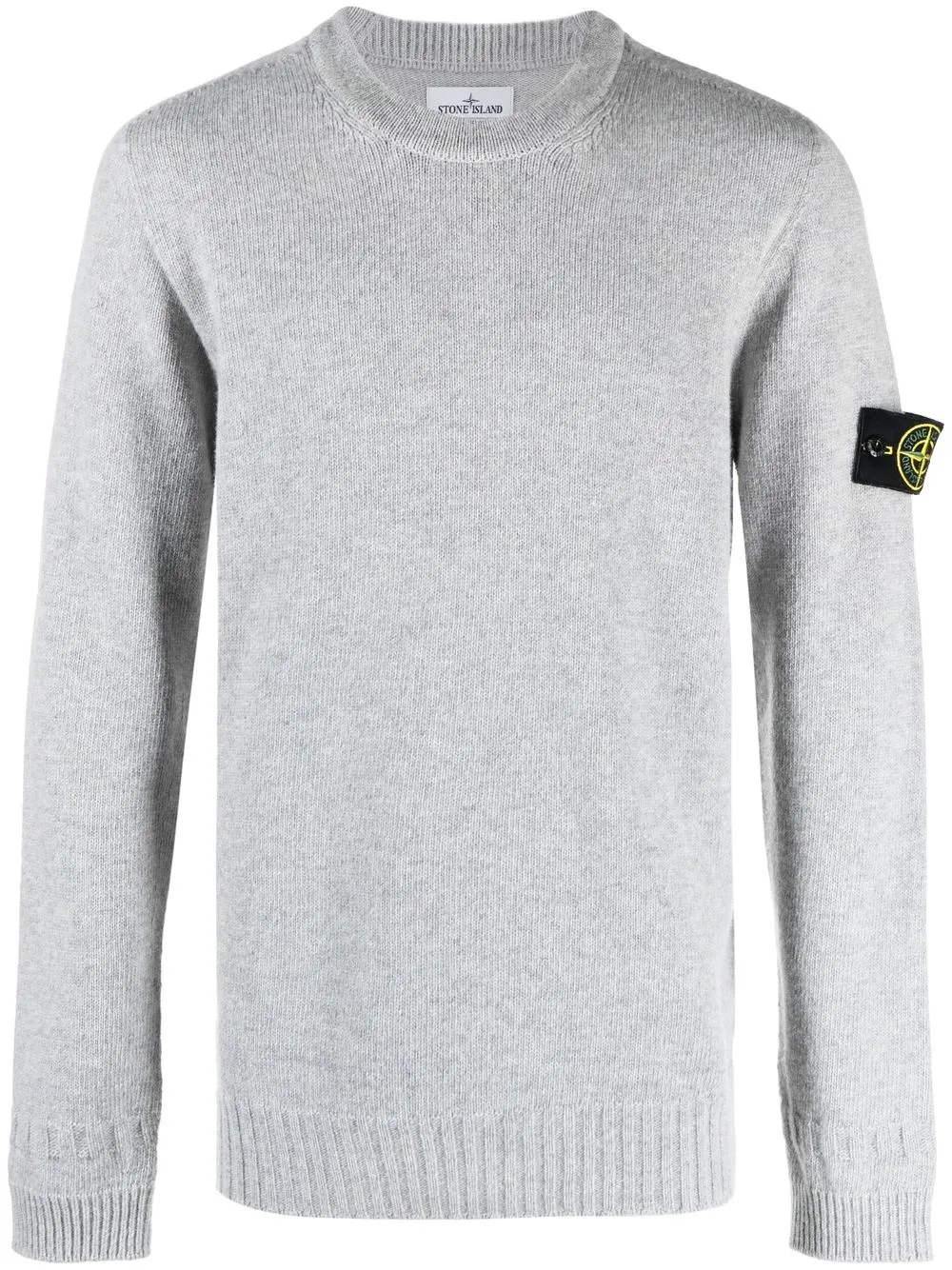 

Stone Island suéter con parche del logo - Gris