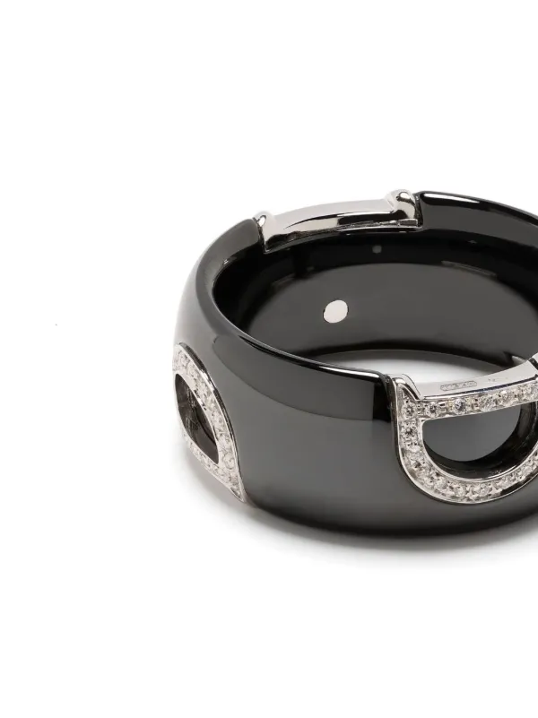 Damiani D.Icon ダイヤモンド リング 18Kホワイトゴールド | ブラック