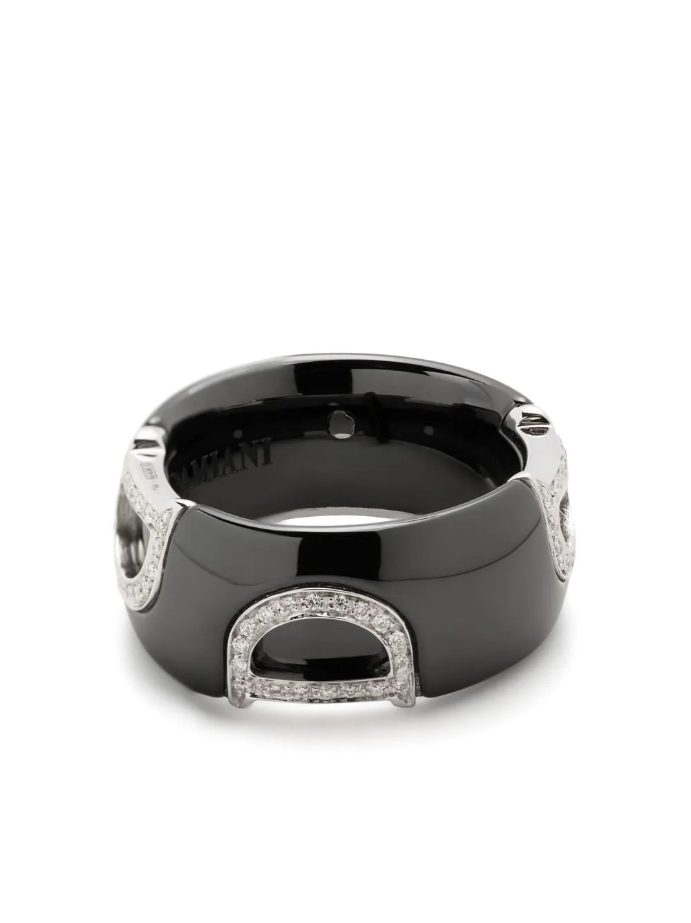 

Damiani 18kt white gold D.Icon diamond ring - Black
