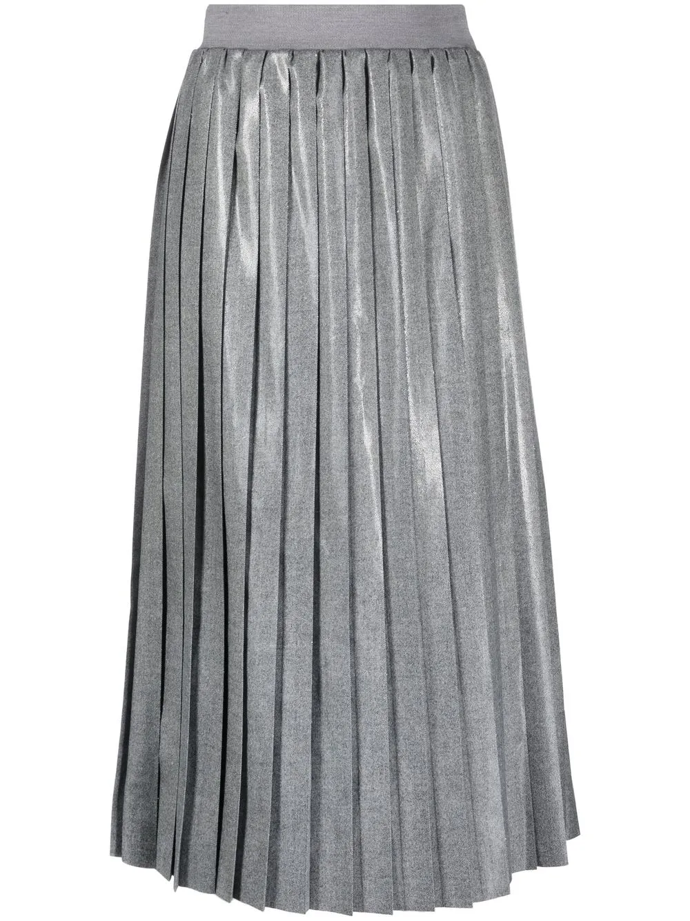 

Peserico high-waist pleated midi skirt - Silver