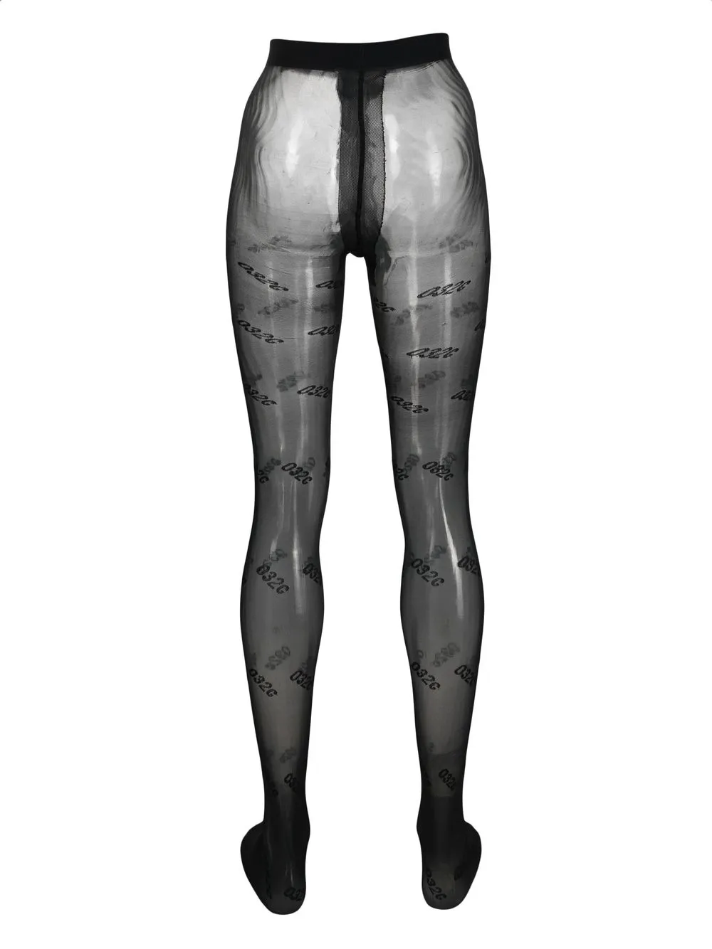  032c Collant Con Logo Jacquard - Nero 