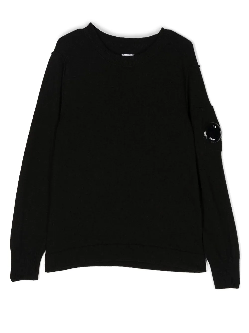 

C.P. Company Kids sudadera de tejido fino con lente - Negro