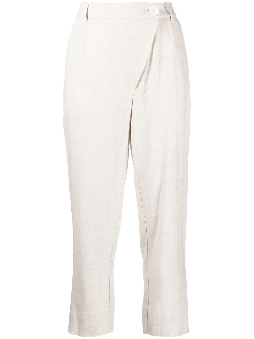 

By Malene Birger pantalones capri con pinzas - Marrón