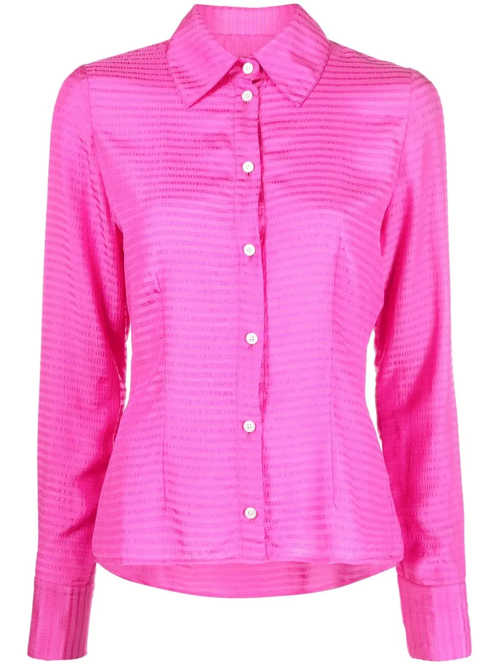 

Ahluwalia camisa con rayas en jacquard - Rosado