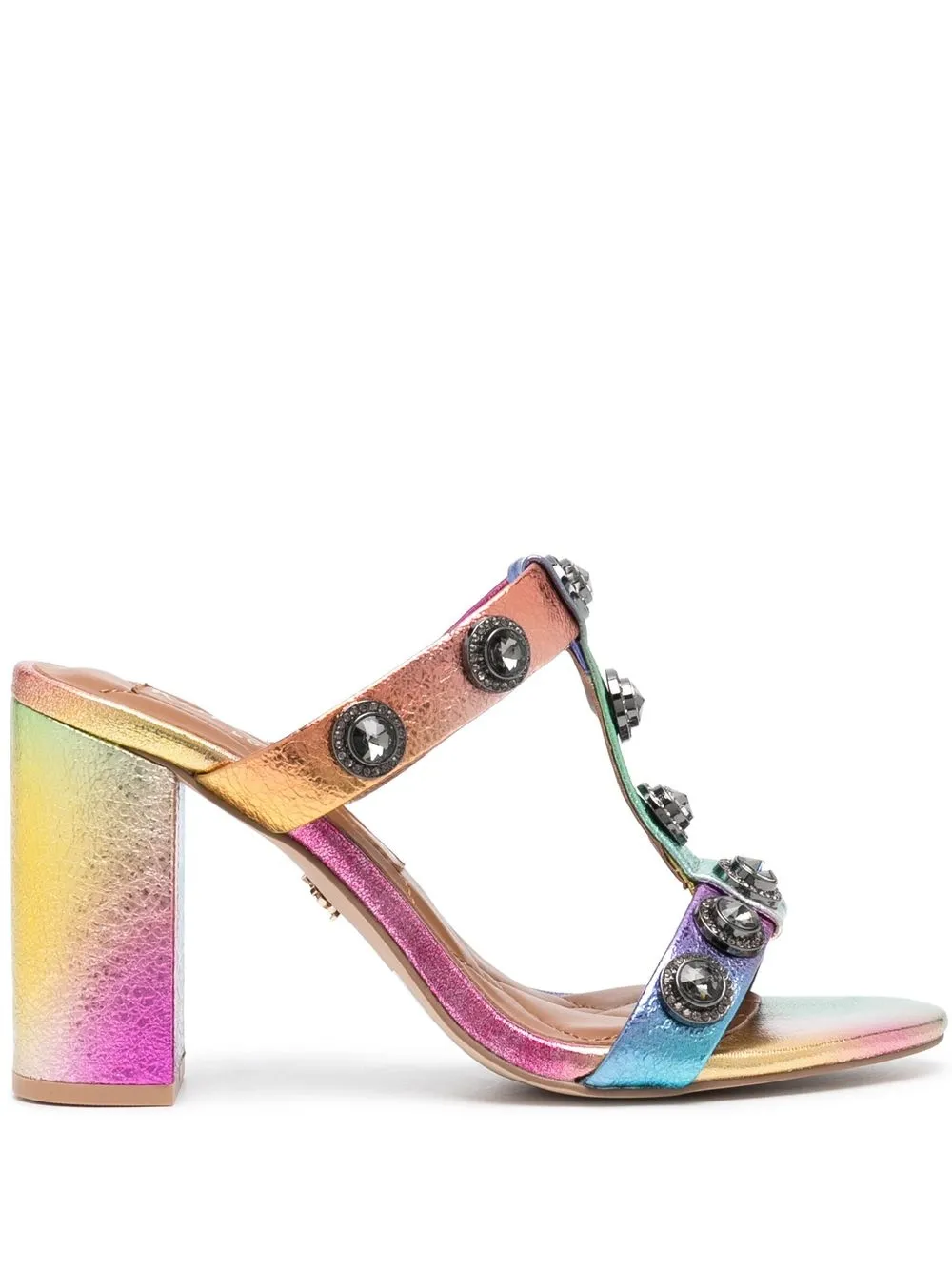 

Kurt Geiger London crystal-embellished heeled sandals - Green