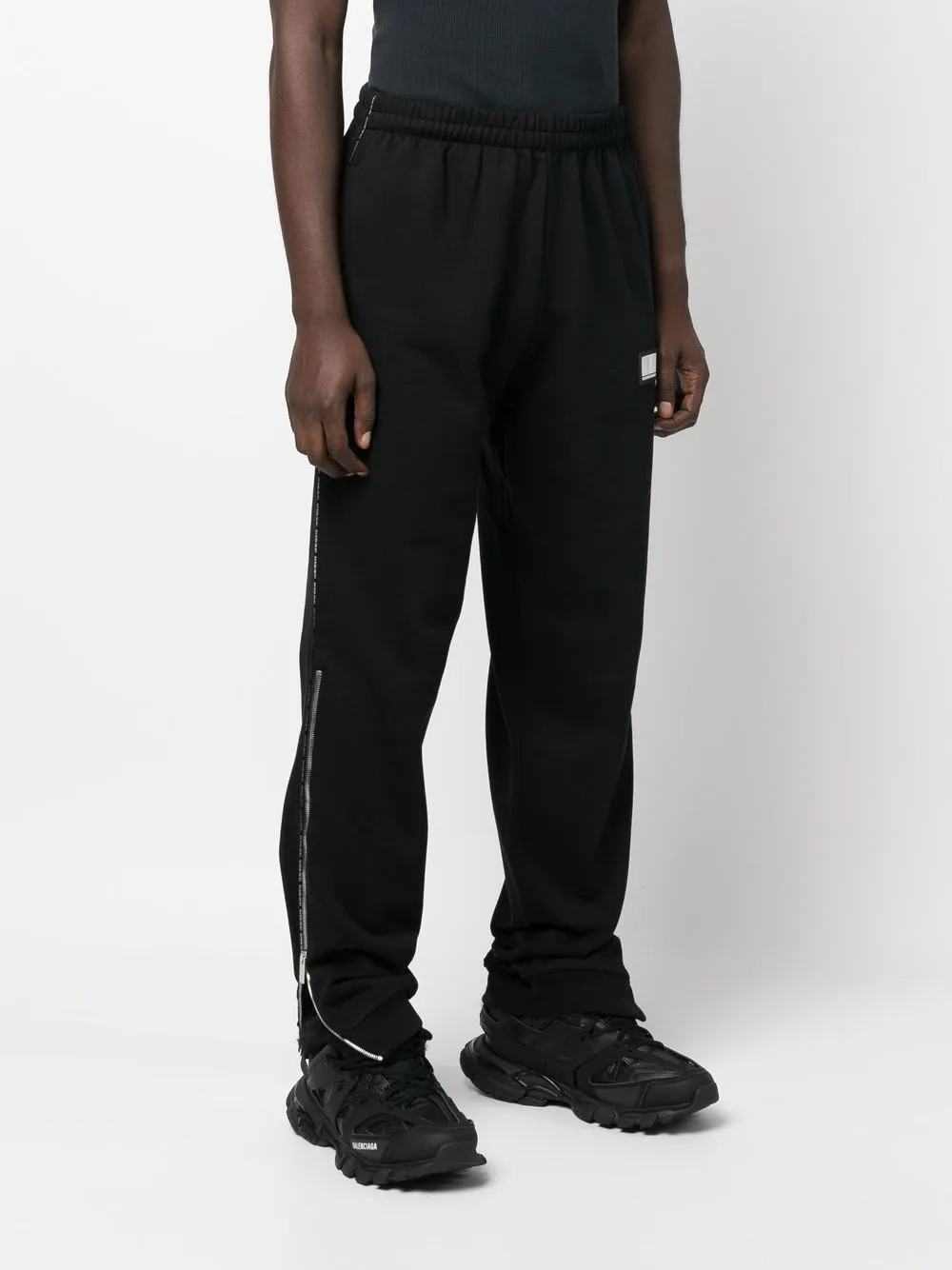 Shop Vtmnts Logo Track Pants In Black