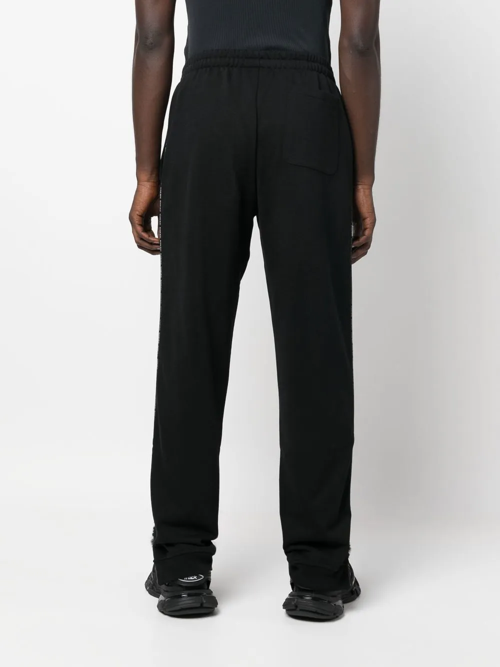 Shop Vtmnts Logo Track Pants In Black