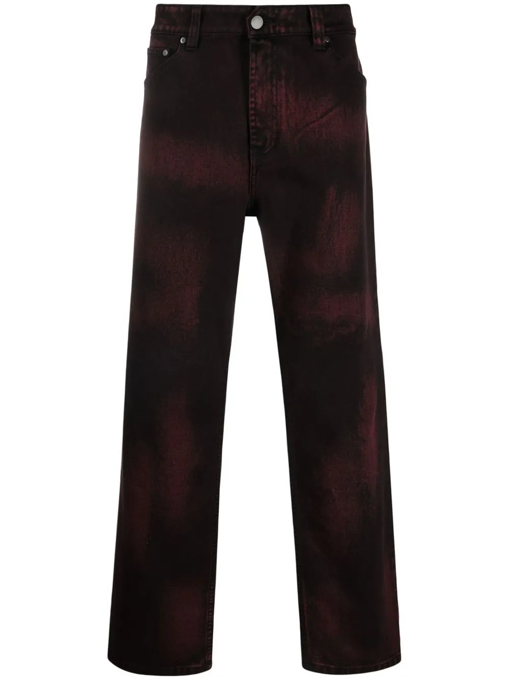 A-COLD-WALL* high-rise straight-leg jeans - Red