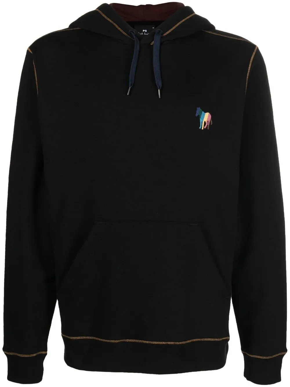 

PS Paul Smith Artist zebra organic-cotton hoodie - Black