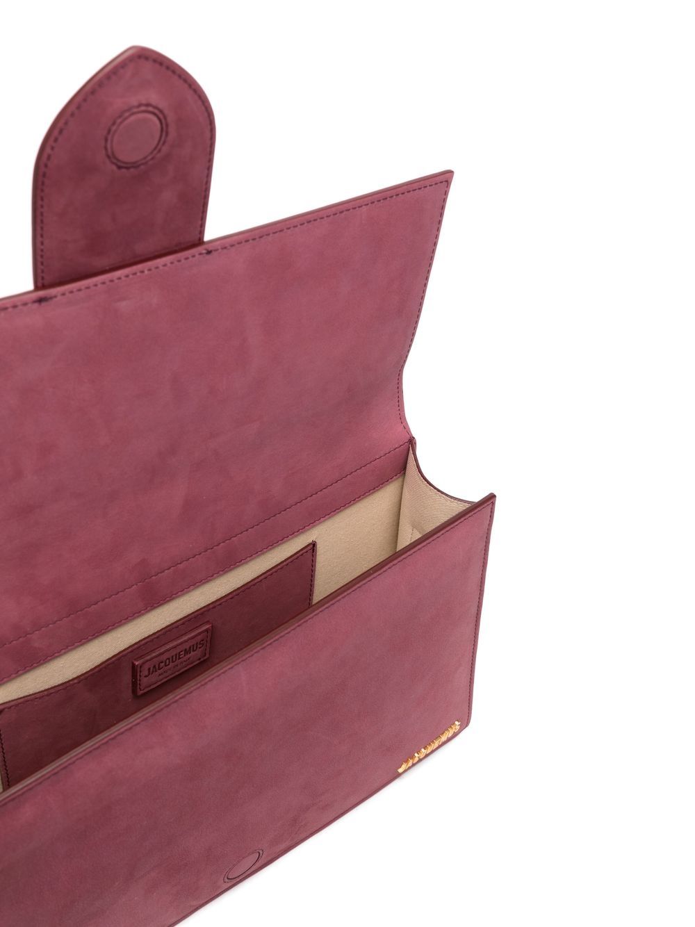 Shop Jacquemus Le Bambinou Leather Tote Bag In Purple