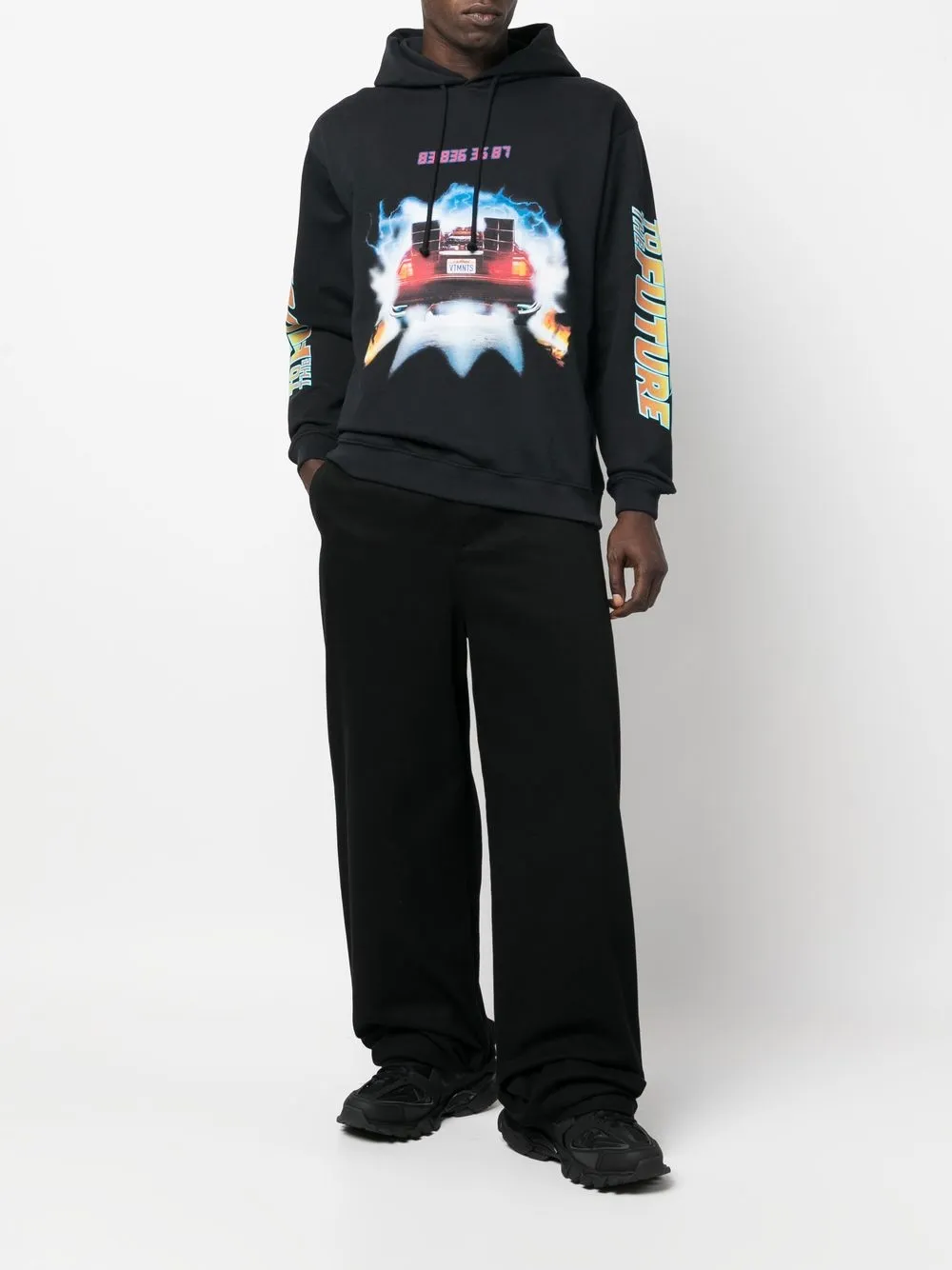 VTMNTS Back To The Future graphic-print Hoodie - Farfetch