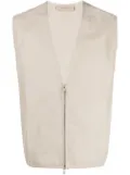 FEAR OF GOD ESSENTIALS Barn zip-up vest - Brown