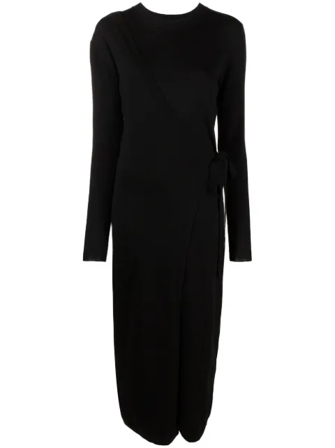 TOTEME side-tie wool midi dress