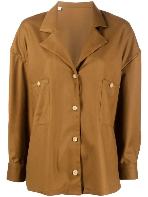 Giuliva Heritage Meryl Long-sleeve Shirt in Brown