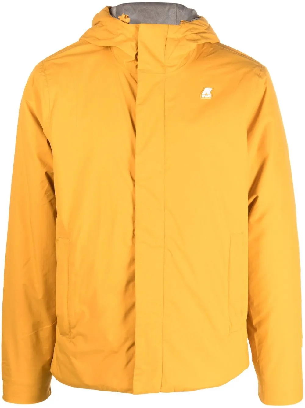 

K-Way hooded fleece-lined jacket - Yellow