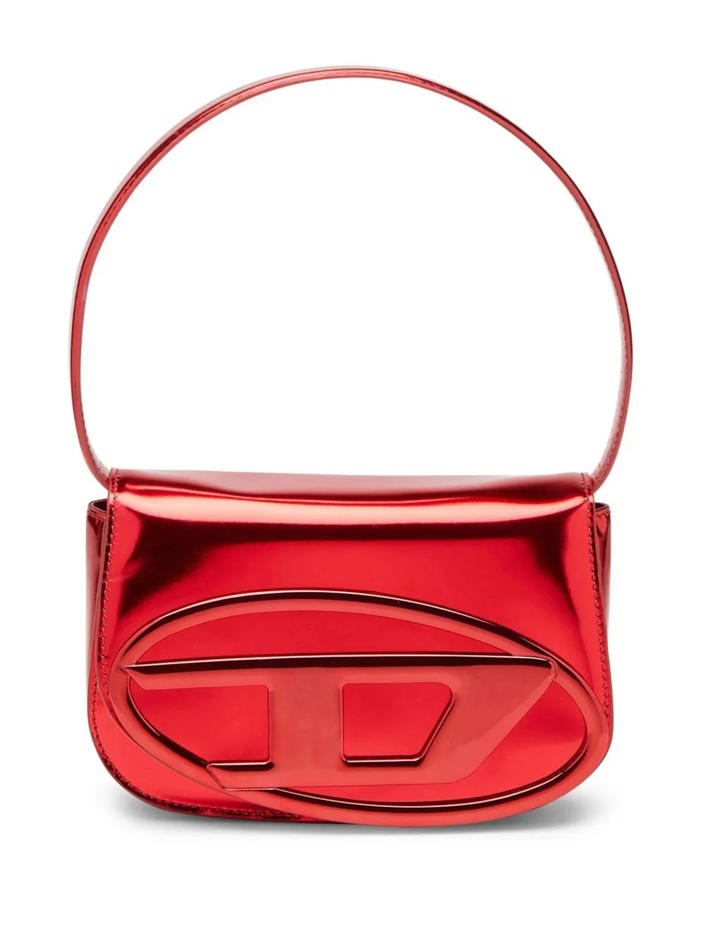 Diesel Mini Bag With D Logo Plaque In Red