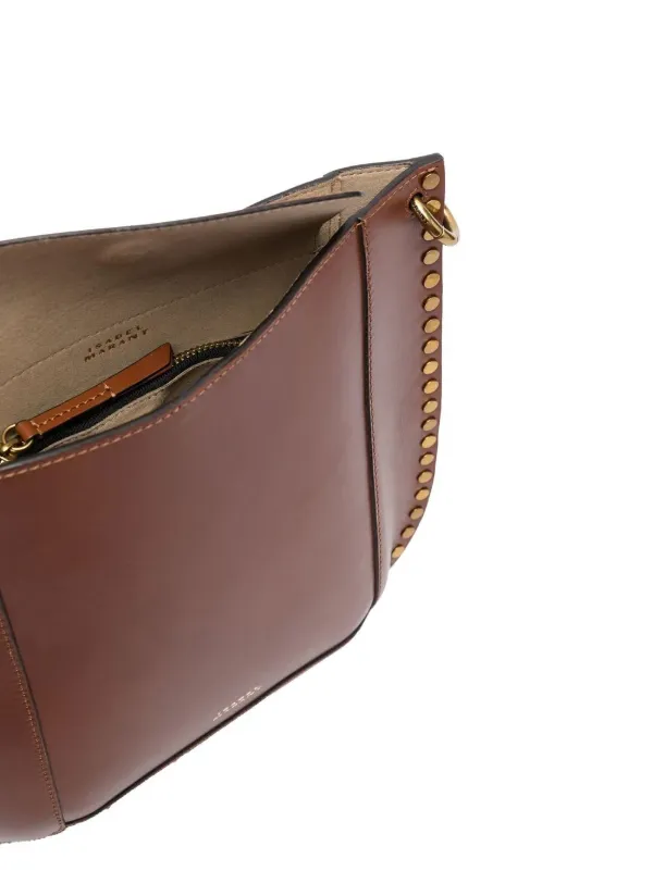 ISABEL MARANT Oskan スタッズ ショルダーバッグ | ブラウン | FARFETCH JP