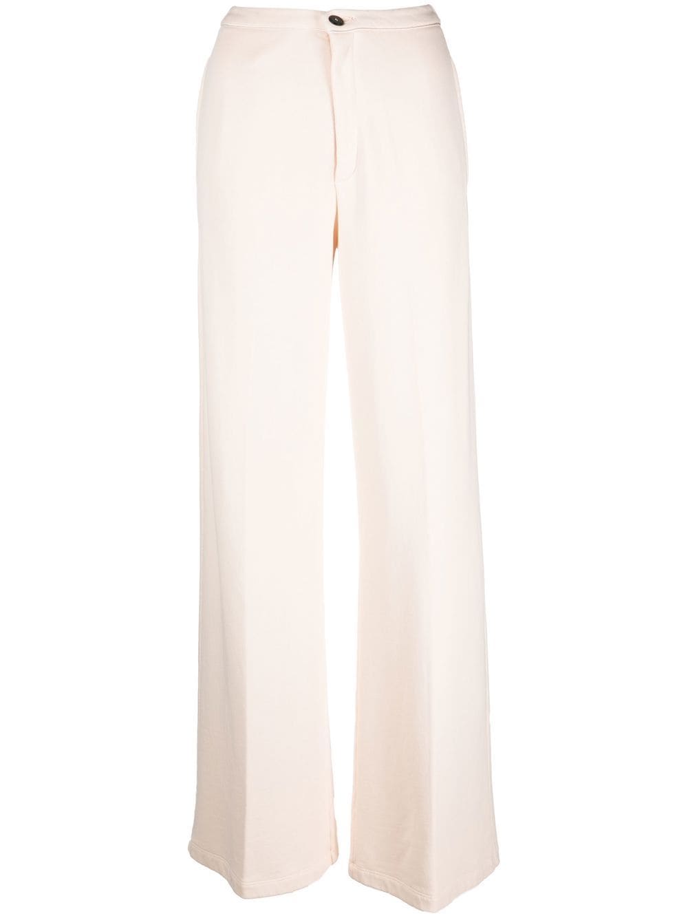 Shop Forte Forte High-rise Wide-leg Trousers In Nude
