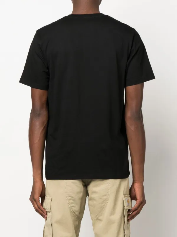 Tシャツ・カットソー Carhartt Wip T-Shirt With Pocket And Logo Carhartt WIP Pocket logo-patch T-shirt | Black | FARFETCH