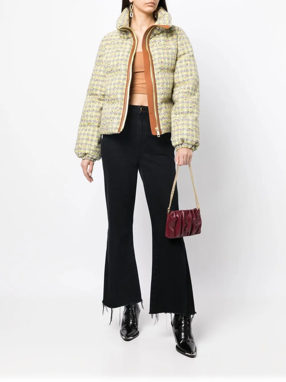 Nicole Benisti high-neck tweed puffer jacket | Down Jackets | Image 2