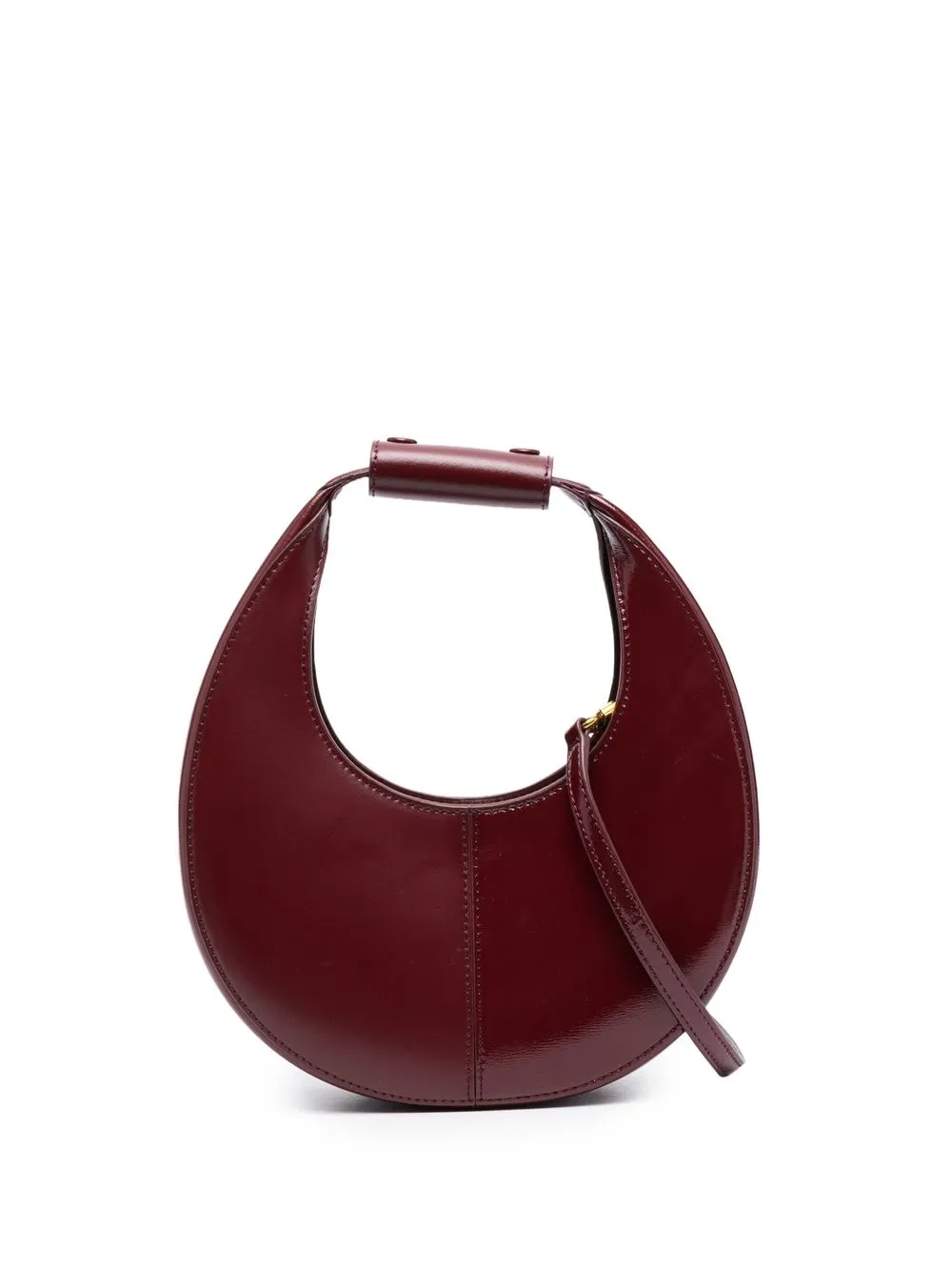 

STAUD leather embossed-logo bag - Red