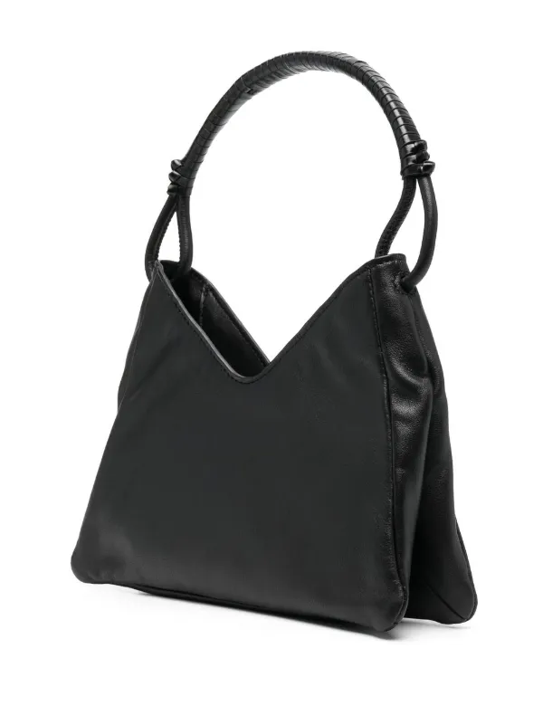 *STAUD* 編みレザーショルダーバッグ HARLOW BAG CREAM