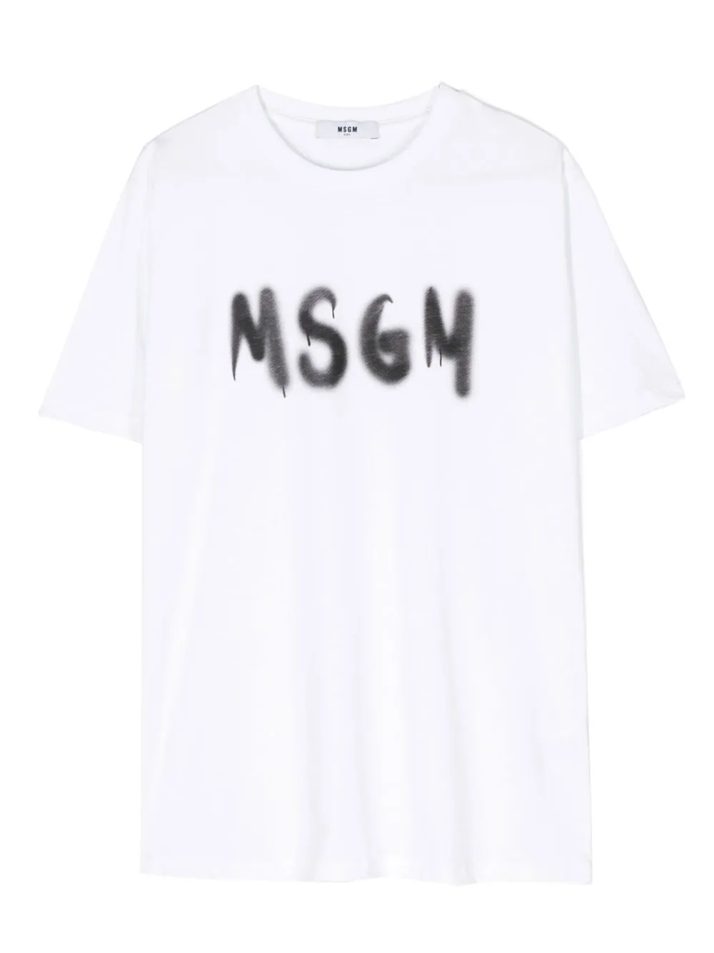 

MSGM Kids playera con logo estampado - Blanco