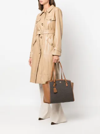 トートバッグ Michael Kors SS23 CHANTAL TOTE BAG (30F2G7CT3T_230LUGGAGE) Chantal Large Pebbled Leather Tote Bag | Michael Kors [US]