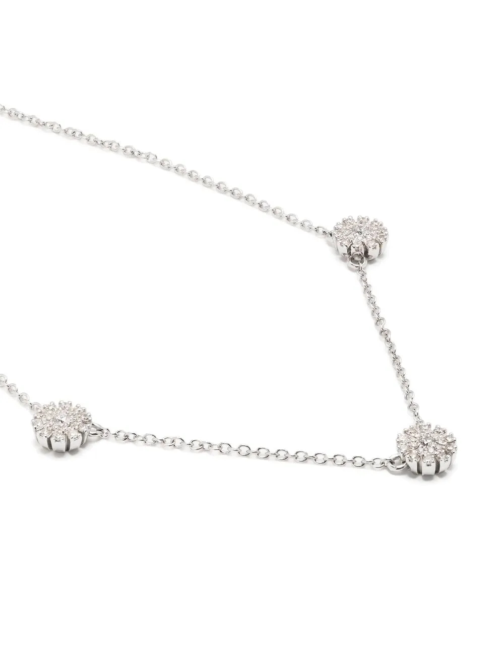 Damiani Collana Margherita in oro bianco 18 carati con diamanti | Collane | Image 3