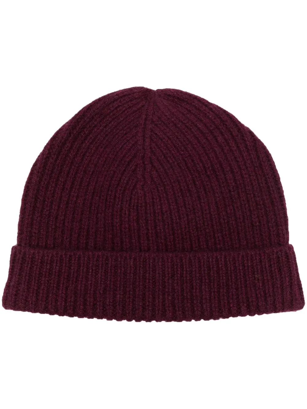 

The Elder Statesman ribbed-knit beanie hat - Purple