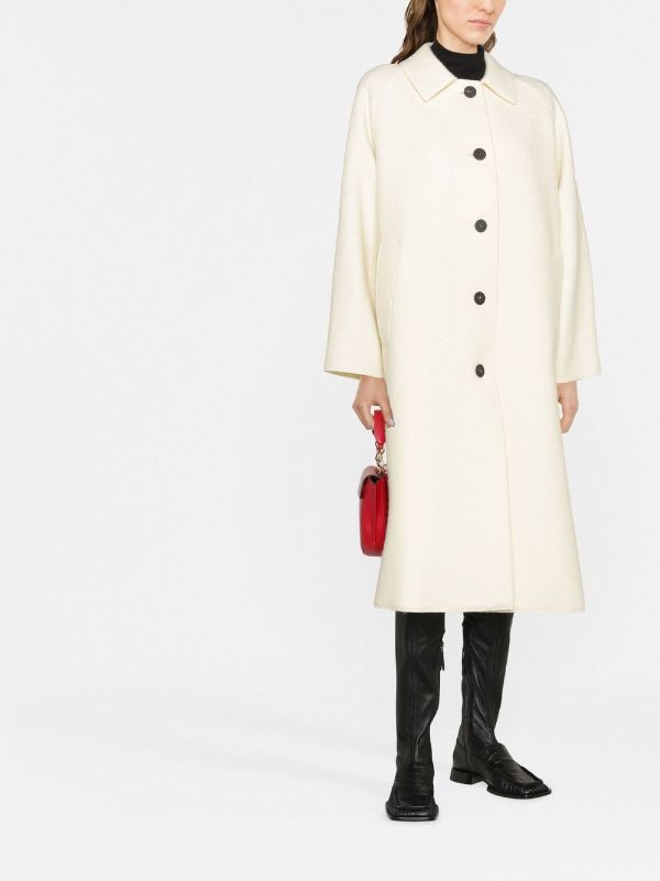 Harris Wharf London Balmacaan boiled-wool Coat - Farfetch