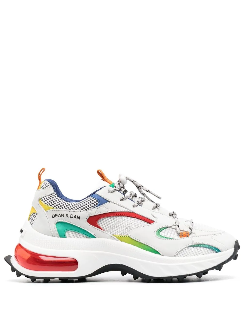 

Dsquared2 tenis con paneles y agujetas - Blanco