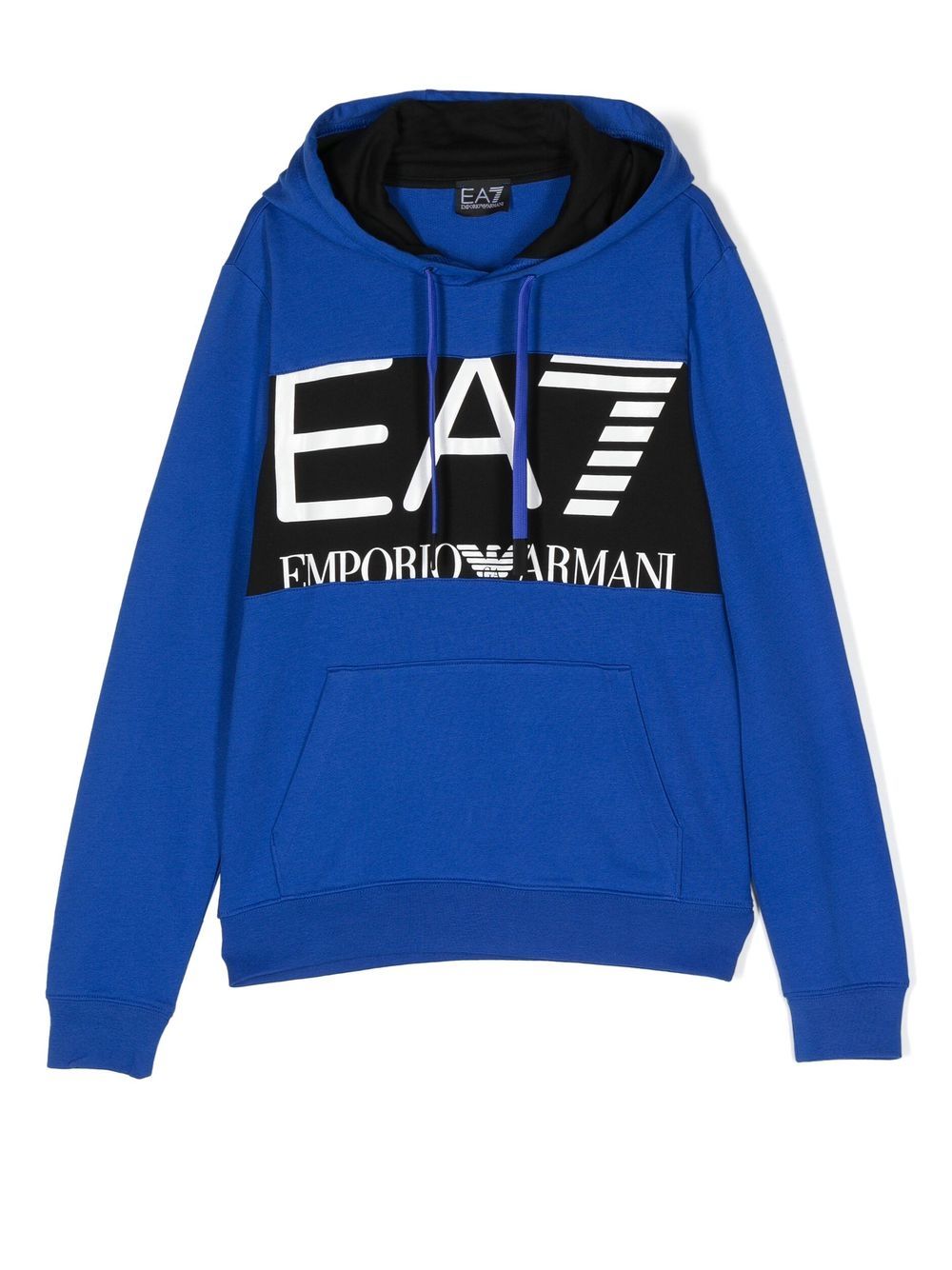 

Emporio Armani Kids hoodie con logo estampado - Azul