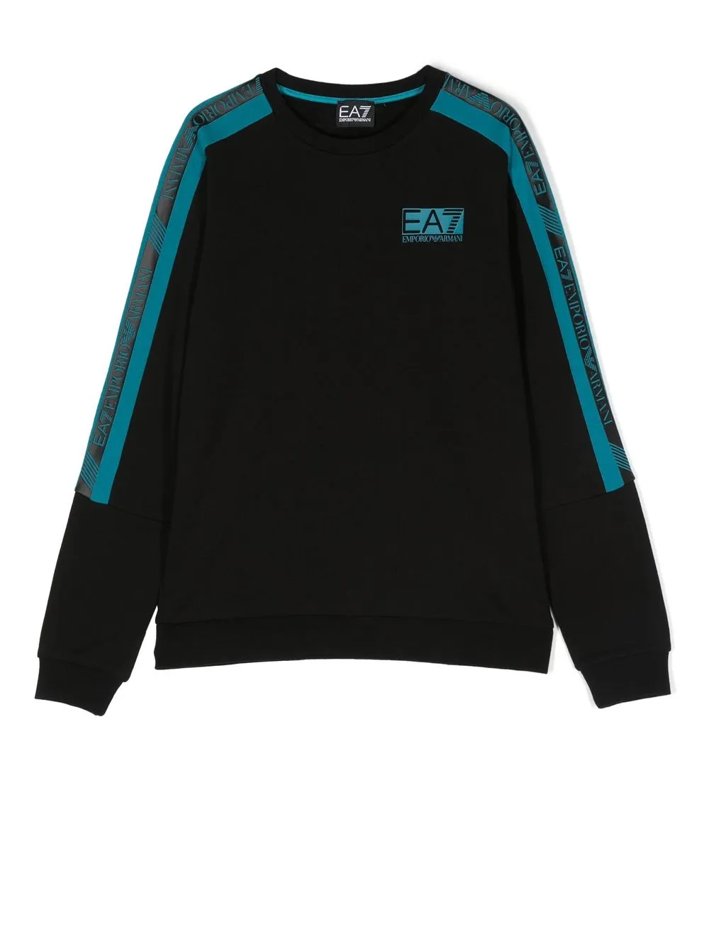 

Emporio Armani Kids logo-print crew-neck sweatshirt - Black