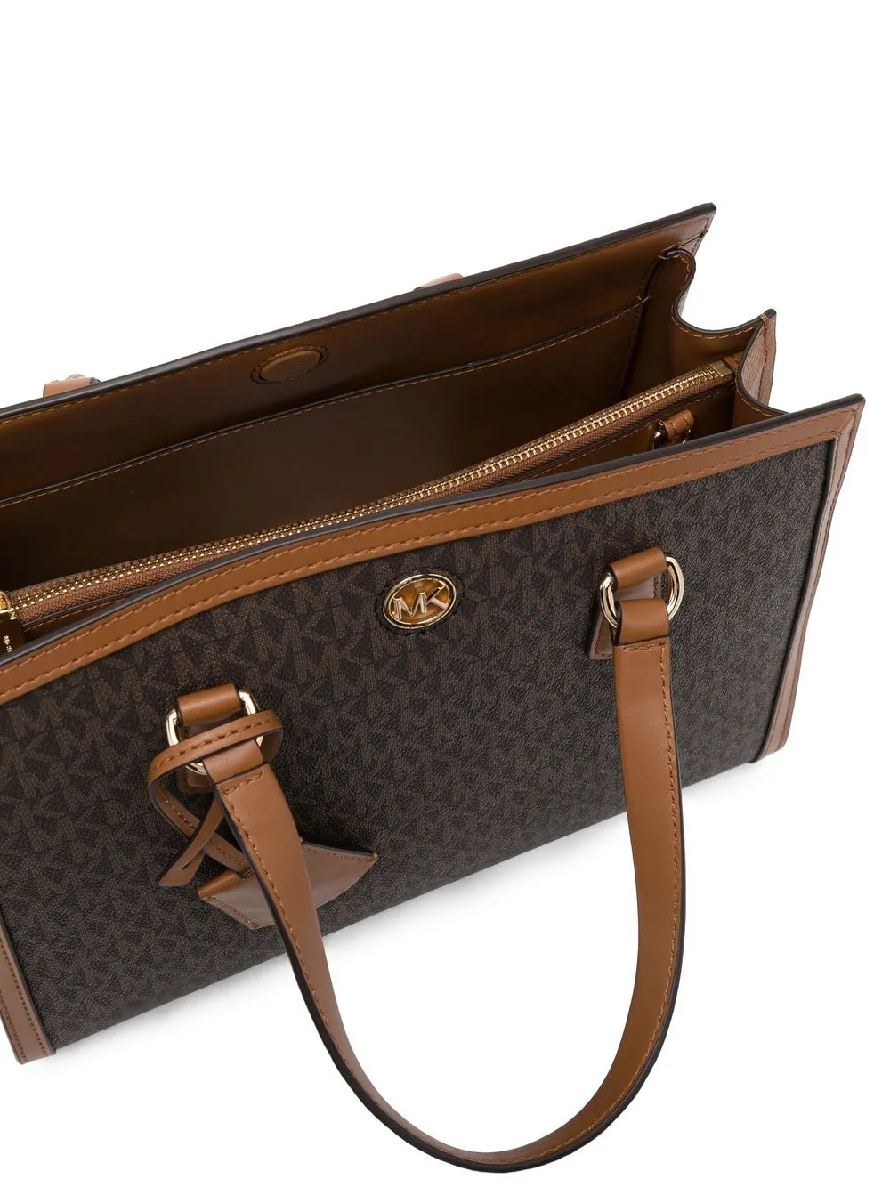 Michael Michael Kors Chantal Top-handle Tote In Brown