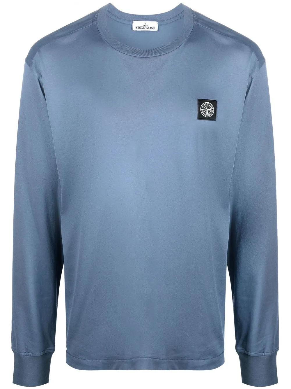 

Stone Island logo-patch long-sleeve top - Blue