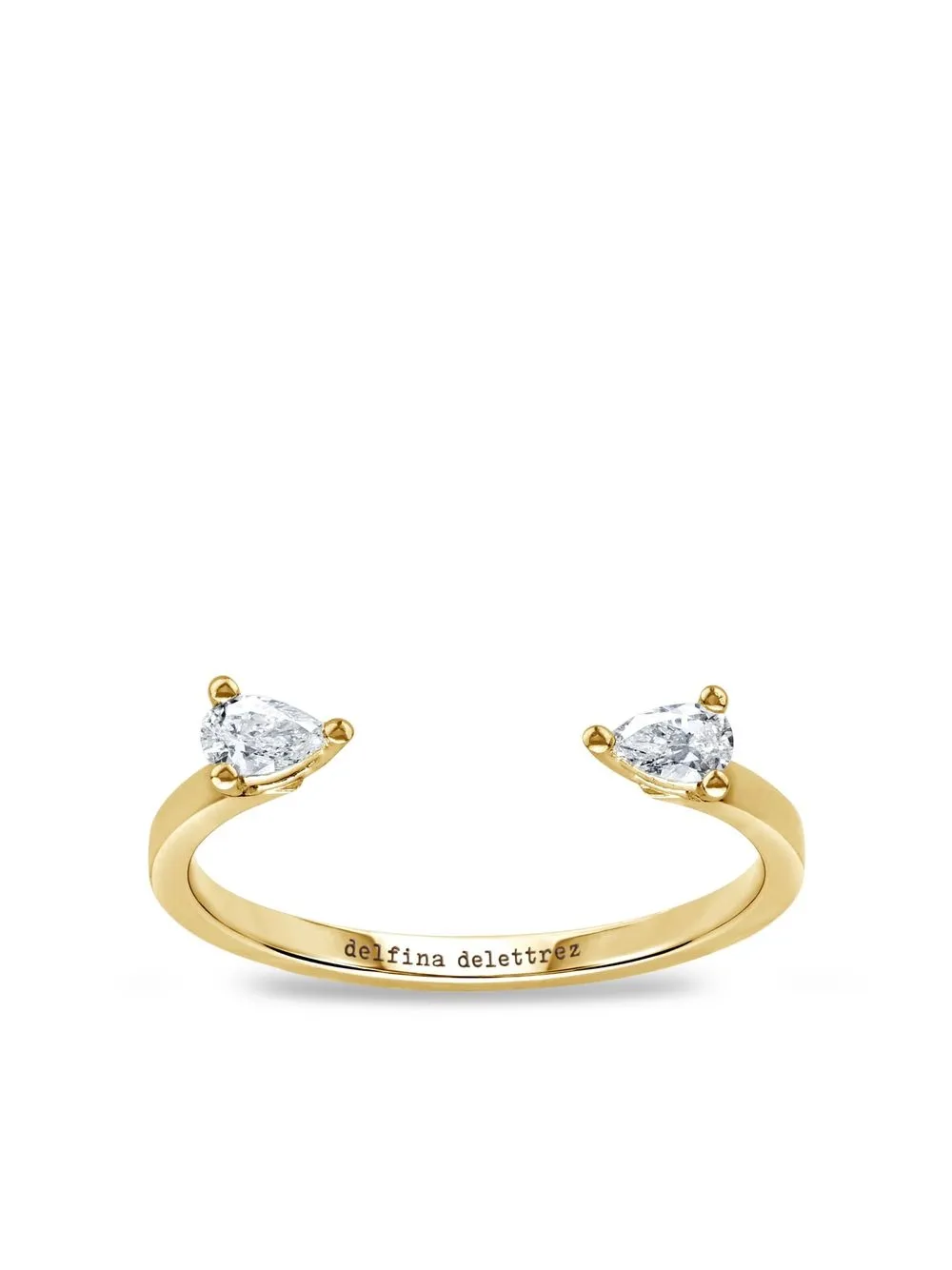 

Delfina Delettrez anillo Dots en oro amarillo de 18kt con diamantes - Dorado