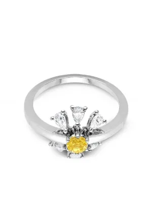 Diamond daisy ring yellow gold new arrivals